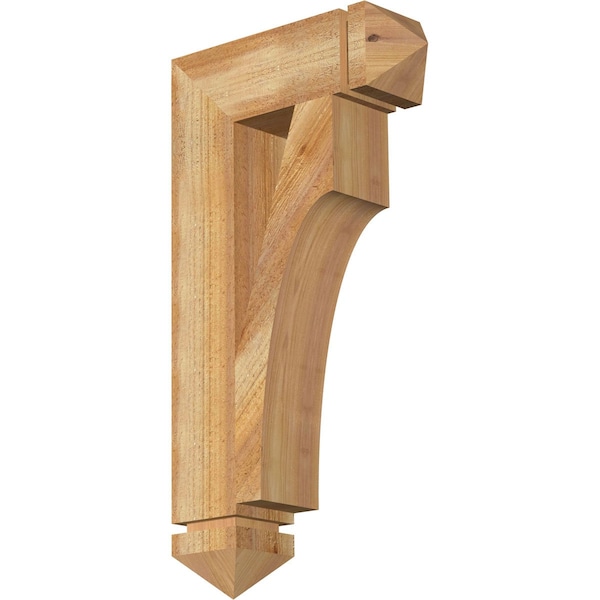 Ekena Millwork Westlake Arts & Crafts Rough Sawn Bracket, Western Red Cedar, 4"W x 14"D x 26"H BKT04X14X26WTL03RWR - main